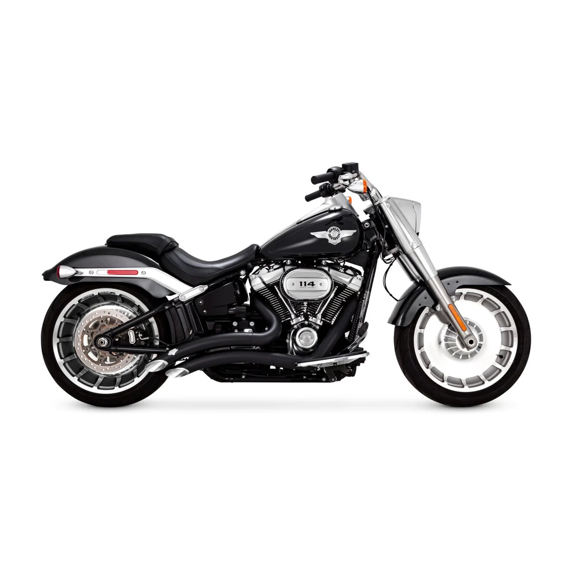 VANCE & HINES - Echappement 2 en 2 Big Radius PCX - 18-24 FXBR/FLFB 19-20 FXDR  - Chrome ou Noir - Image 5