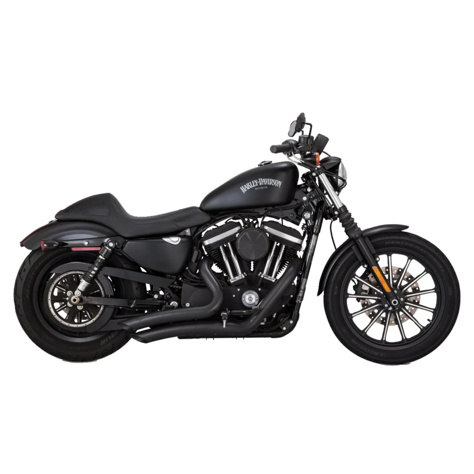 VANCE & HINES - Echappement 2 en 2 Big Radius - Sportster XL 14-20 Noir - Image 2