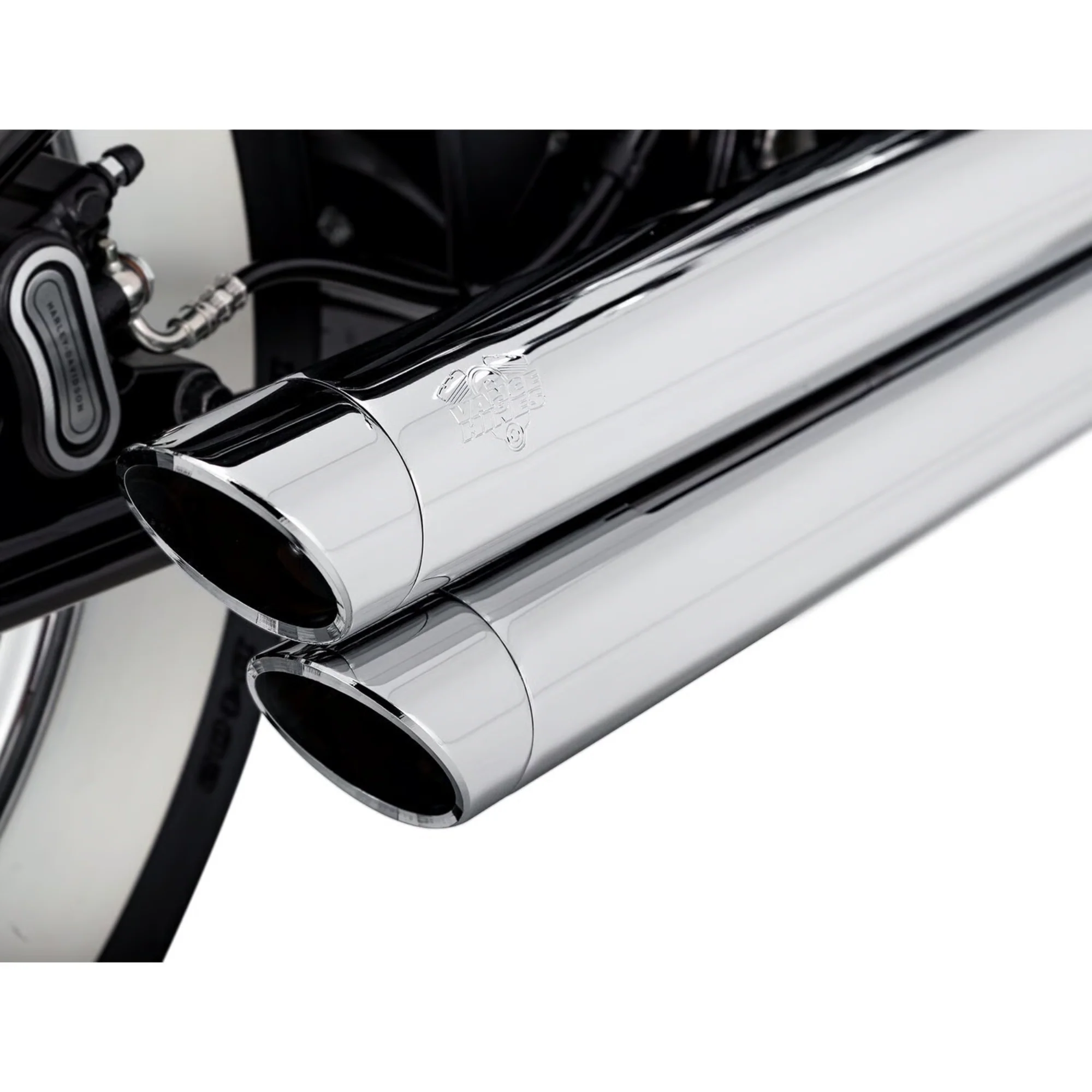 VANCE & HINES - Echappement 2 en 2 Big Shots Staggered PCX - Softail 18-24 - Chrome ou Noir - Image 2