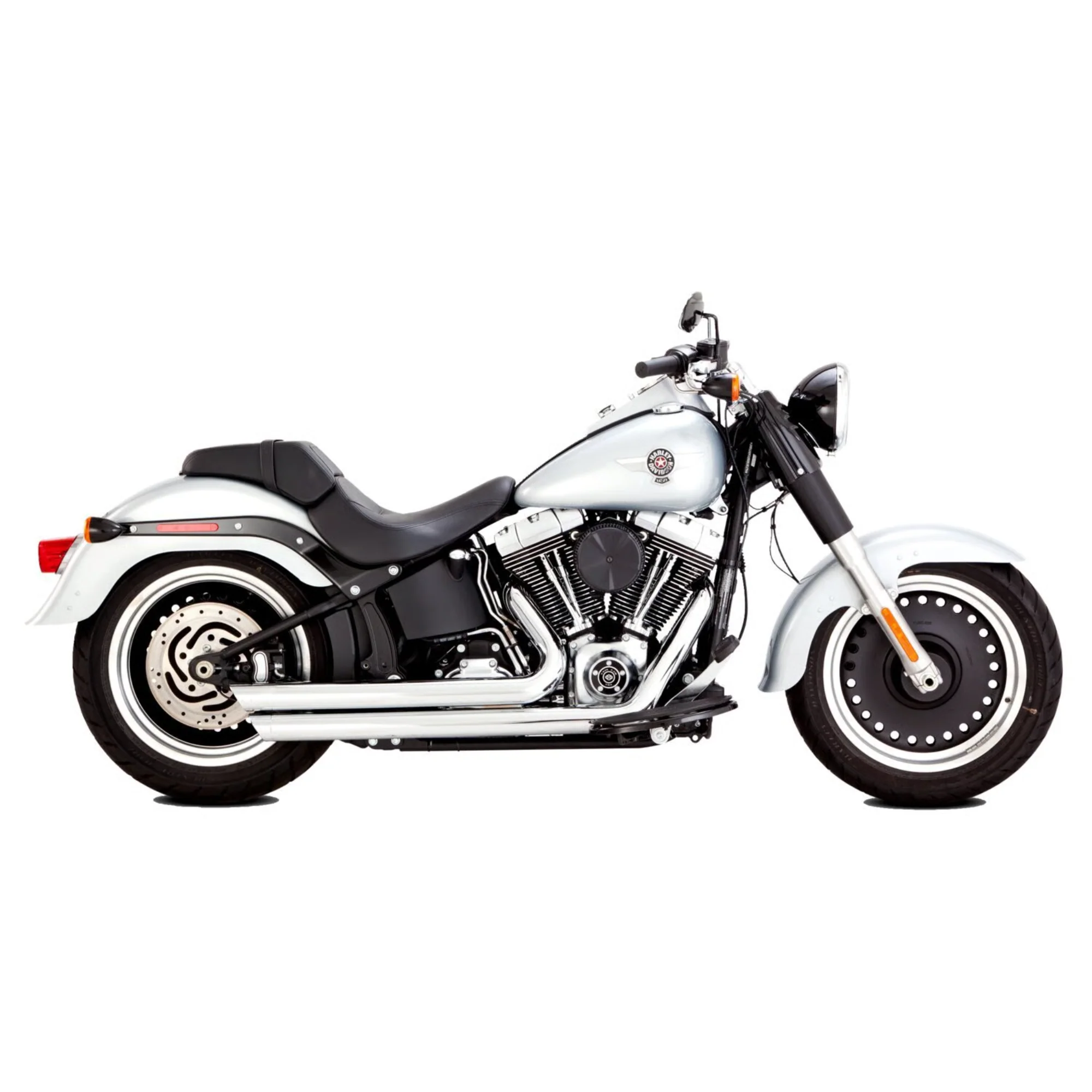 VANCE & HINES - Echappement 2 en 2 Big Shots Staggered - Softail 86-09 - Chrome
