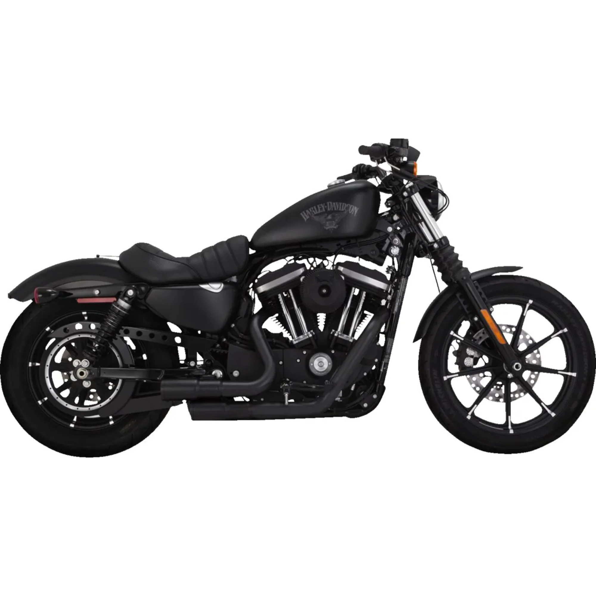 VANCE & HINES - Echappement 2 en 2 Mini Grenades - Sportster XL 04-13 - Noir