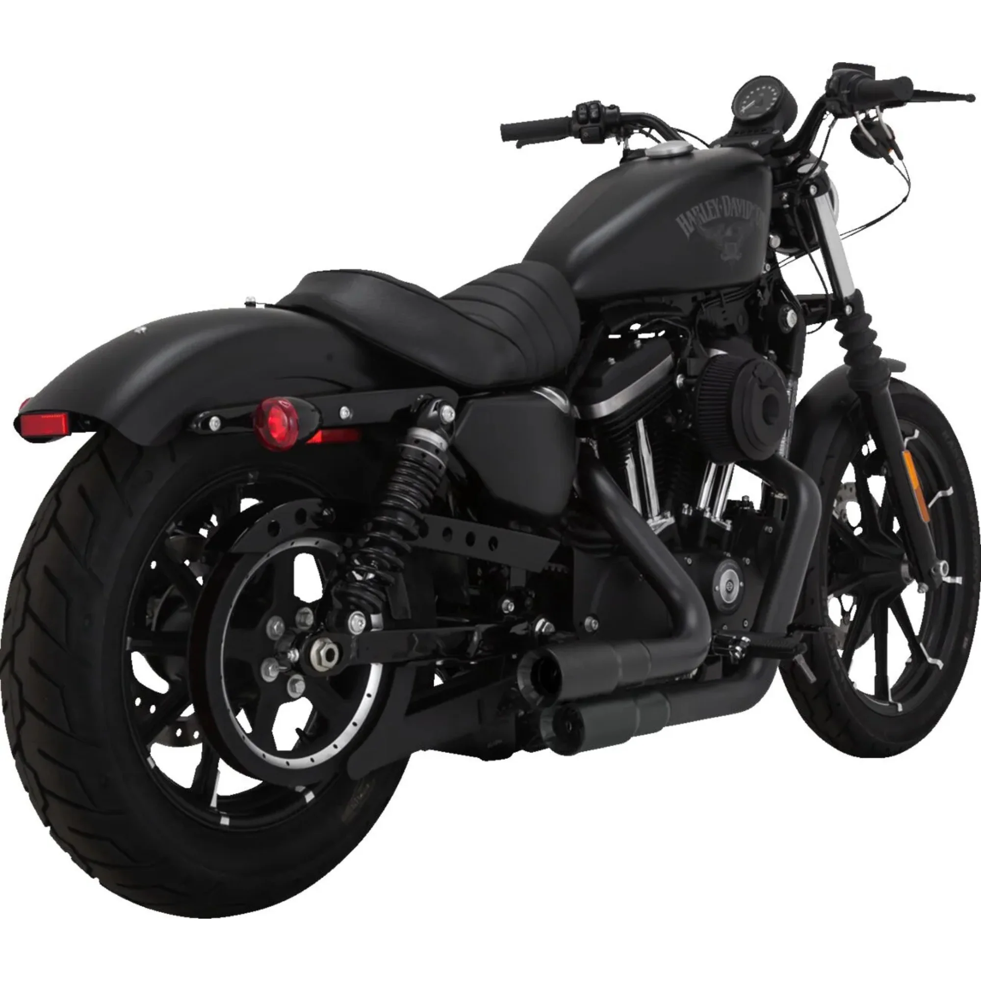 VANCE & HINES - Echappement 2 en 2 Mini Grenades - Sportster XL 04-13 - Noir - Image 3