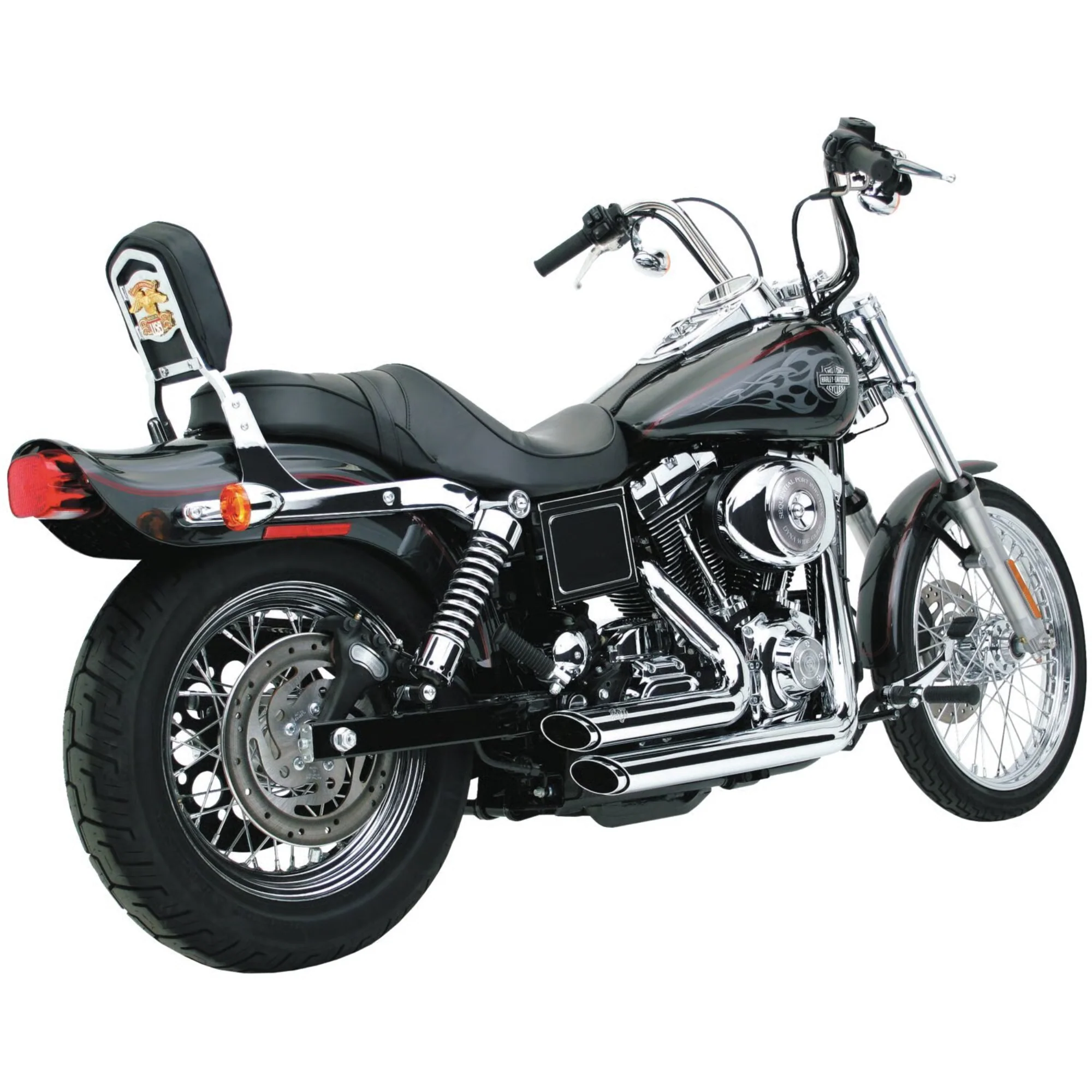 VANCE & HINES - Echappement 2 en 2 Shortshots Staggered - Dyna 91-05 - Chrome