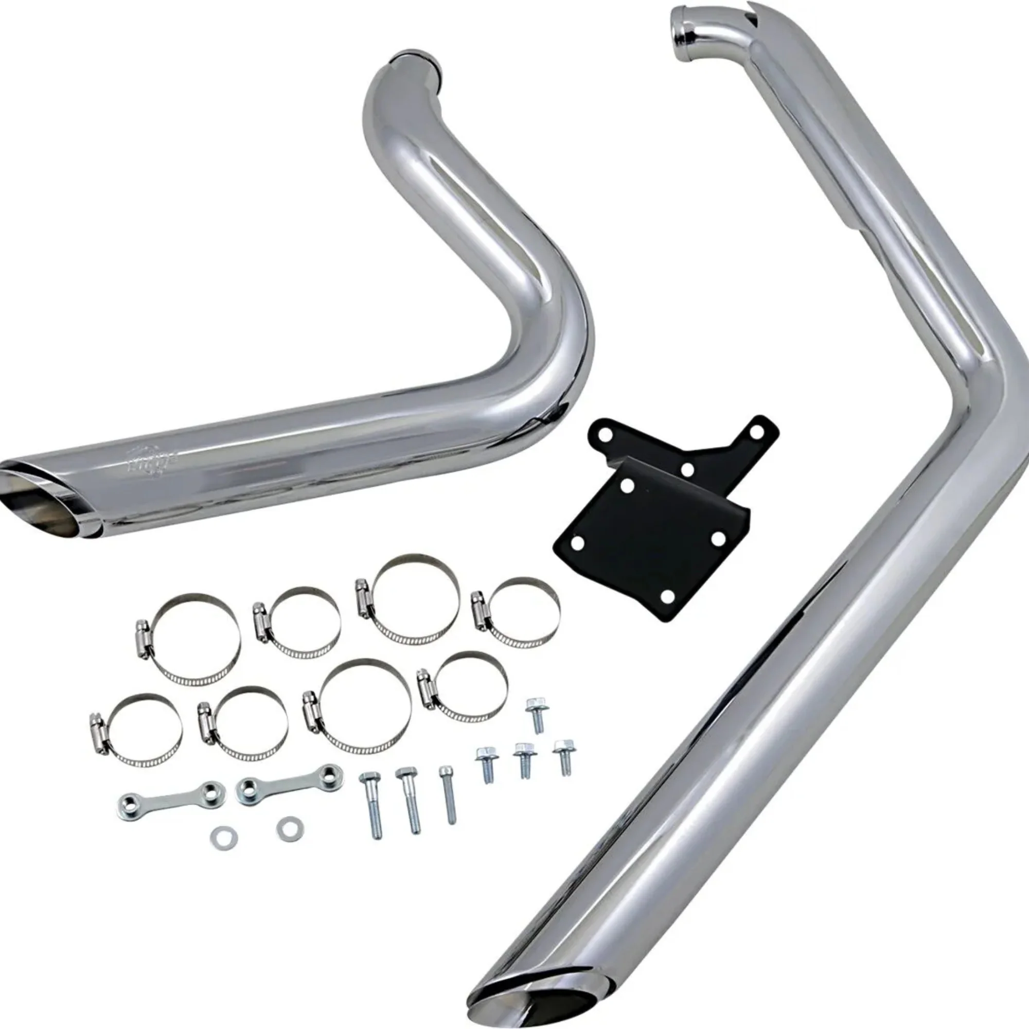 VANCE & HINES - Echappement 2 en 2 Shortshots Staggered - Dyna 91-05 - Chrome - Image 3