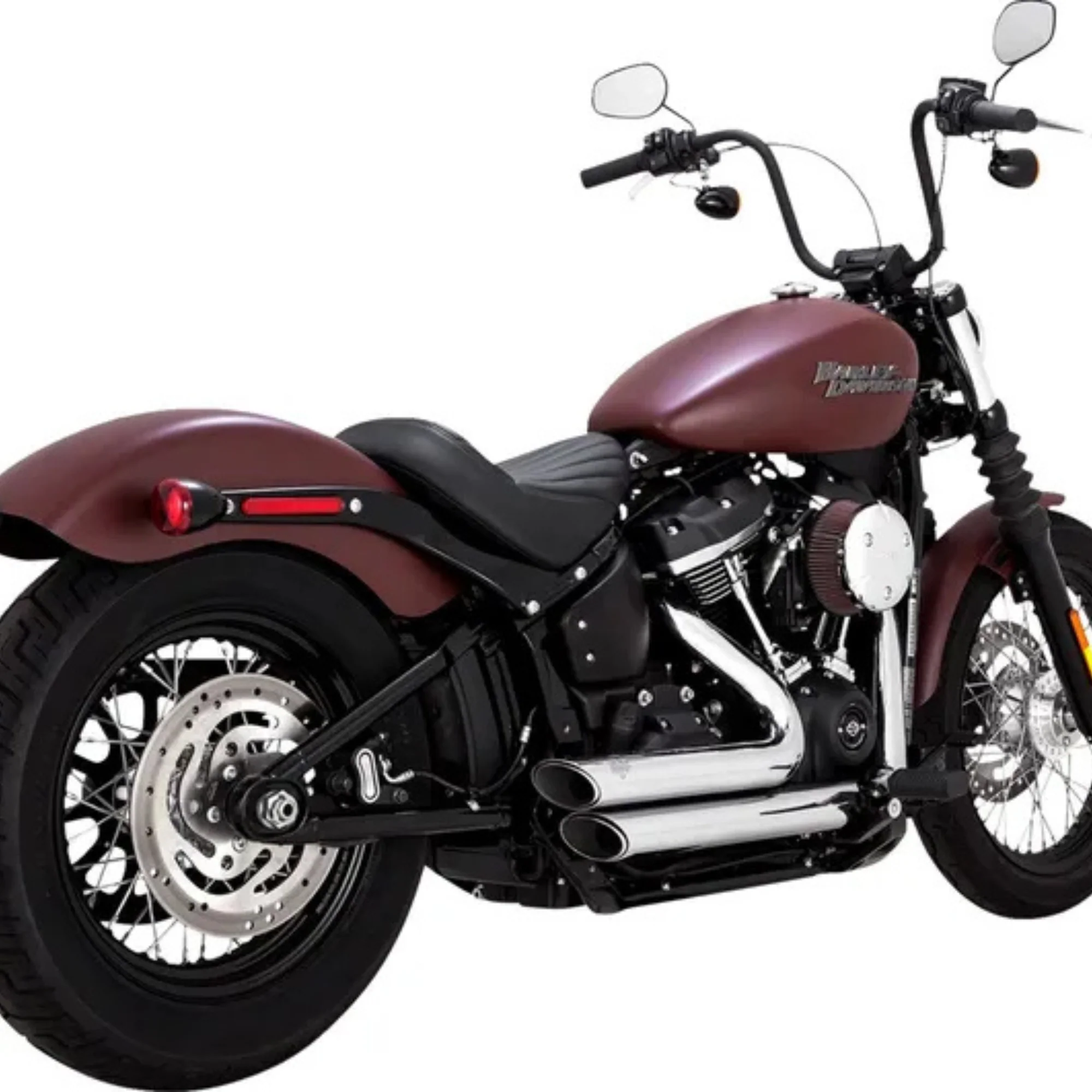 VANCE & HINES - Echappement 2 en 2 Shortshots Staggered PCX - Softail 18-24 - Chrome ou Noir