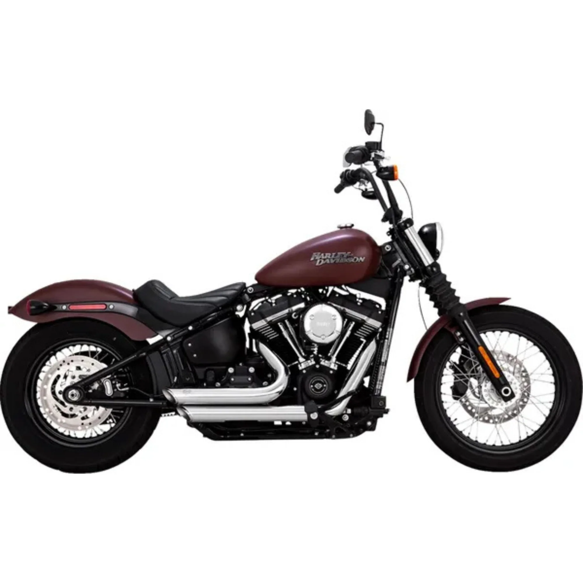 VANCE & HINES - Echappement 2 en 2 Shortshots Staggered PCX - Softail 18-24 - Chrome ou Noir - Image 3
