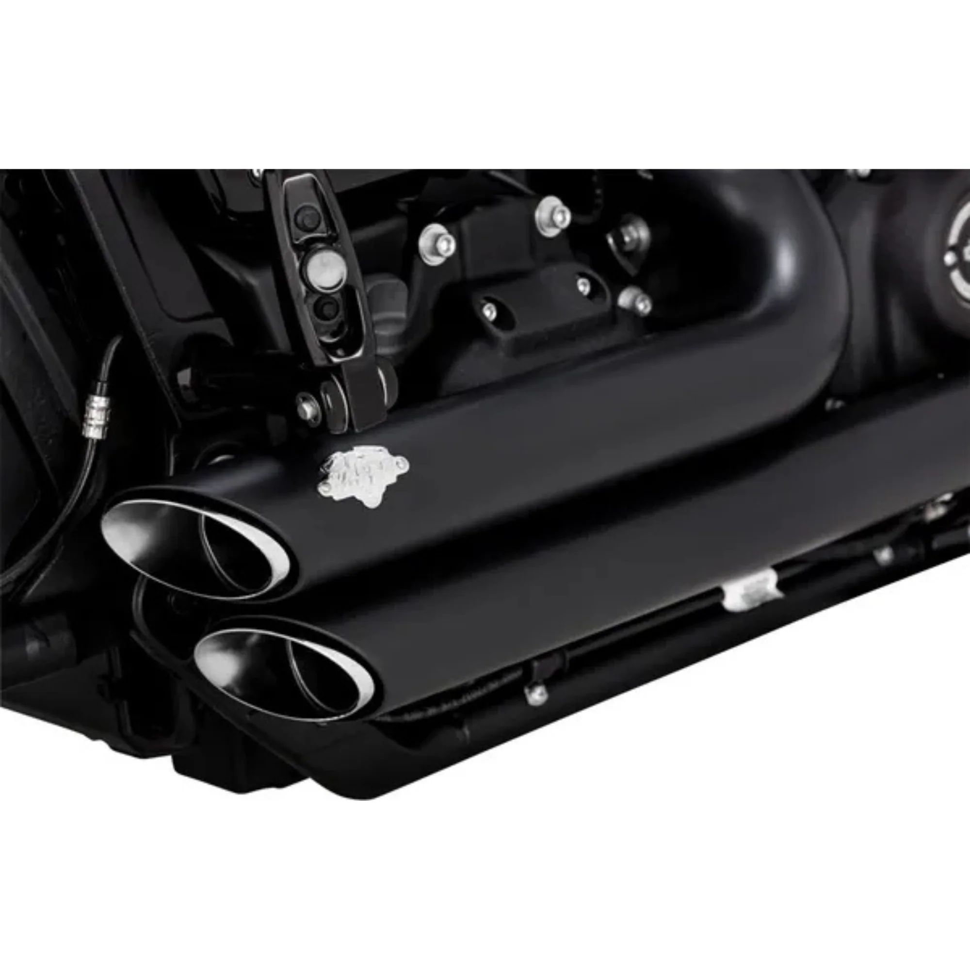 VANCE & HINES - Echappement 2 en 2 Shortshots Staggered PCX - Softail 18-24 - Chrome ou Noir - Image 4