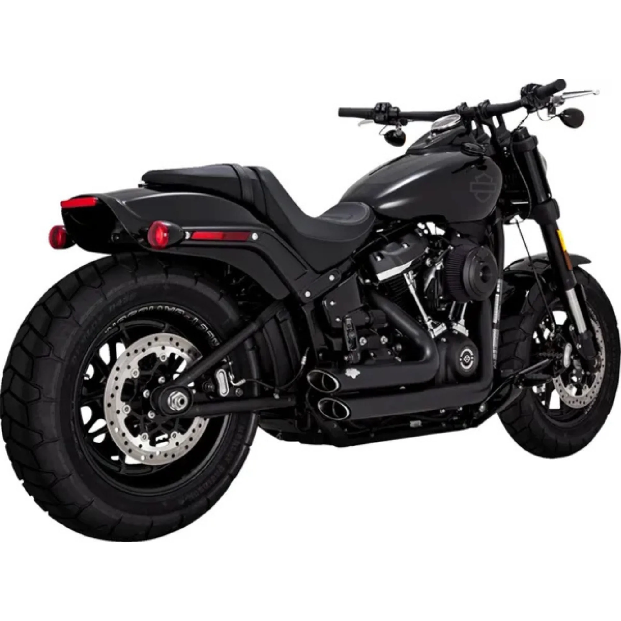 VANCE & HINES - Echappement 2 en 2 Shortshots Staggered PCX - Softail 18-24 - Chrome ou Noir - Image 5