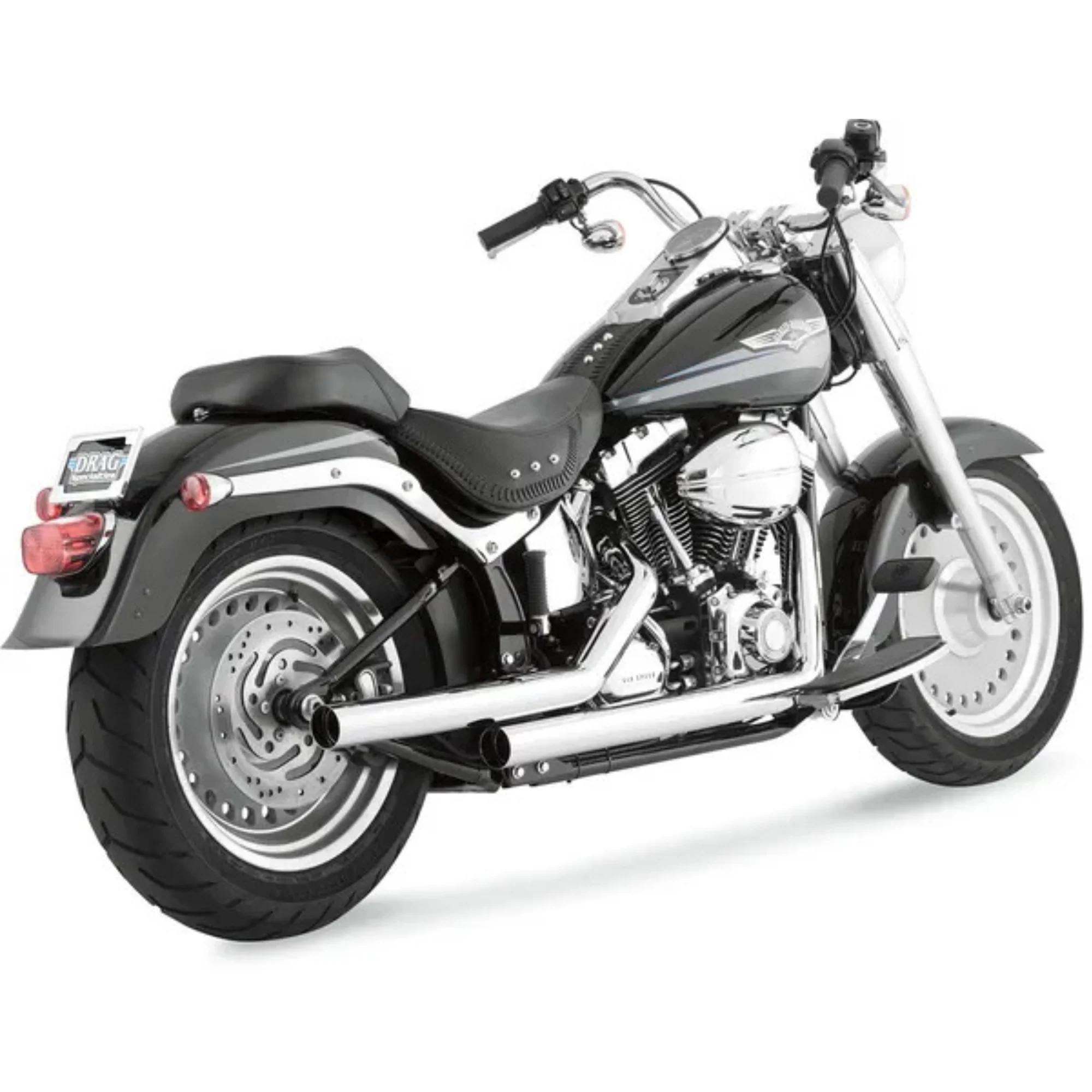 VANCE & HINES - Echappement 2 en 2 Straightshots - Softail 86-08 - Chrome