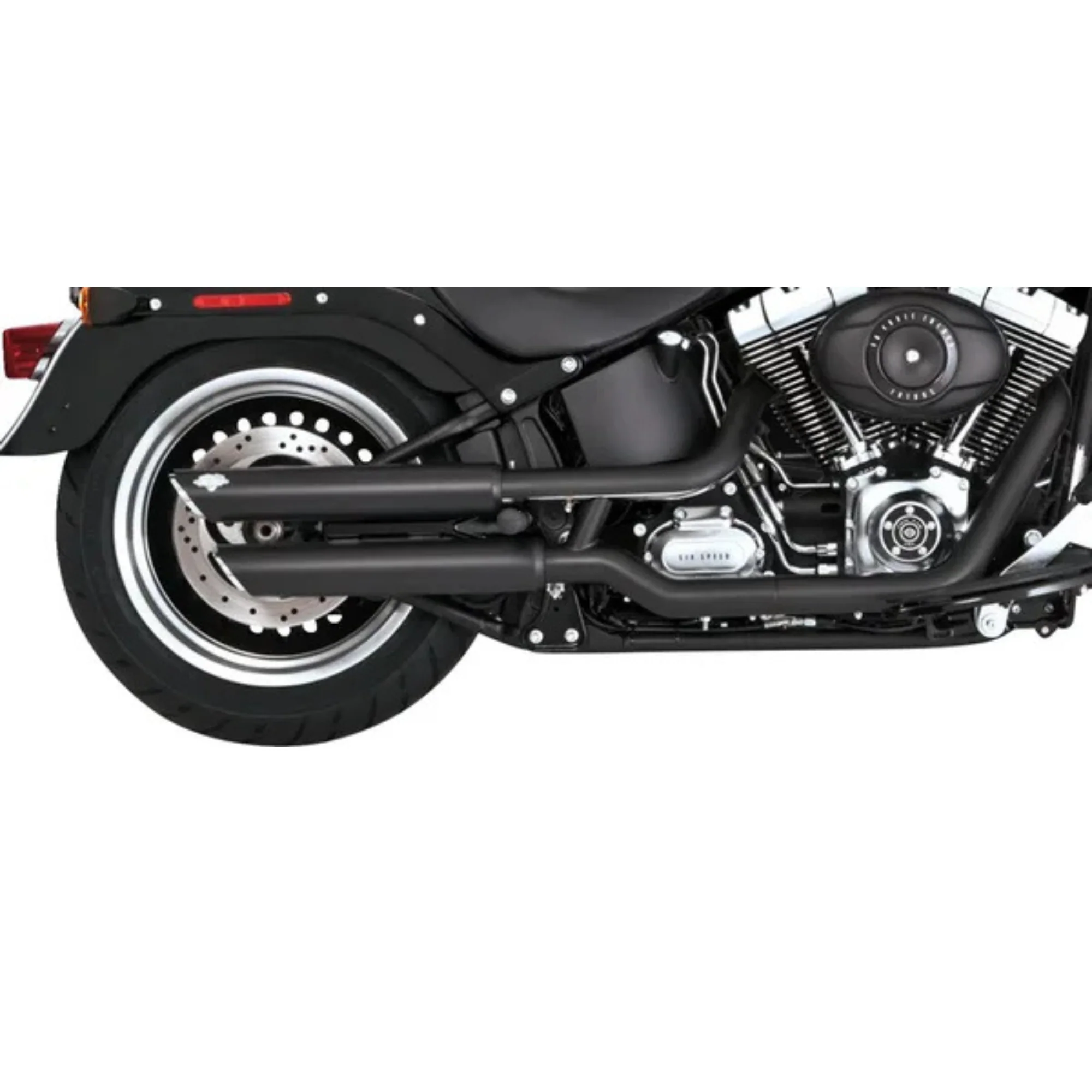 VANCE & HINES - Silencieux 3" Twin Slash PCX - Softail 10-17 Chrome ou Noir - Image 8