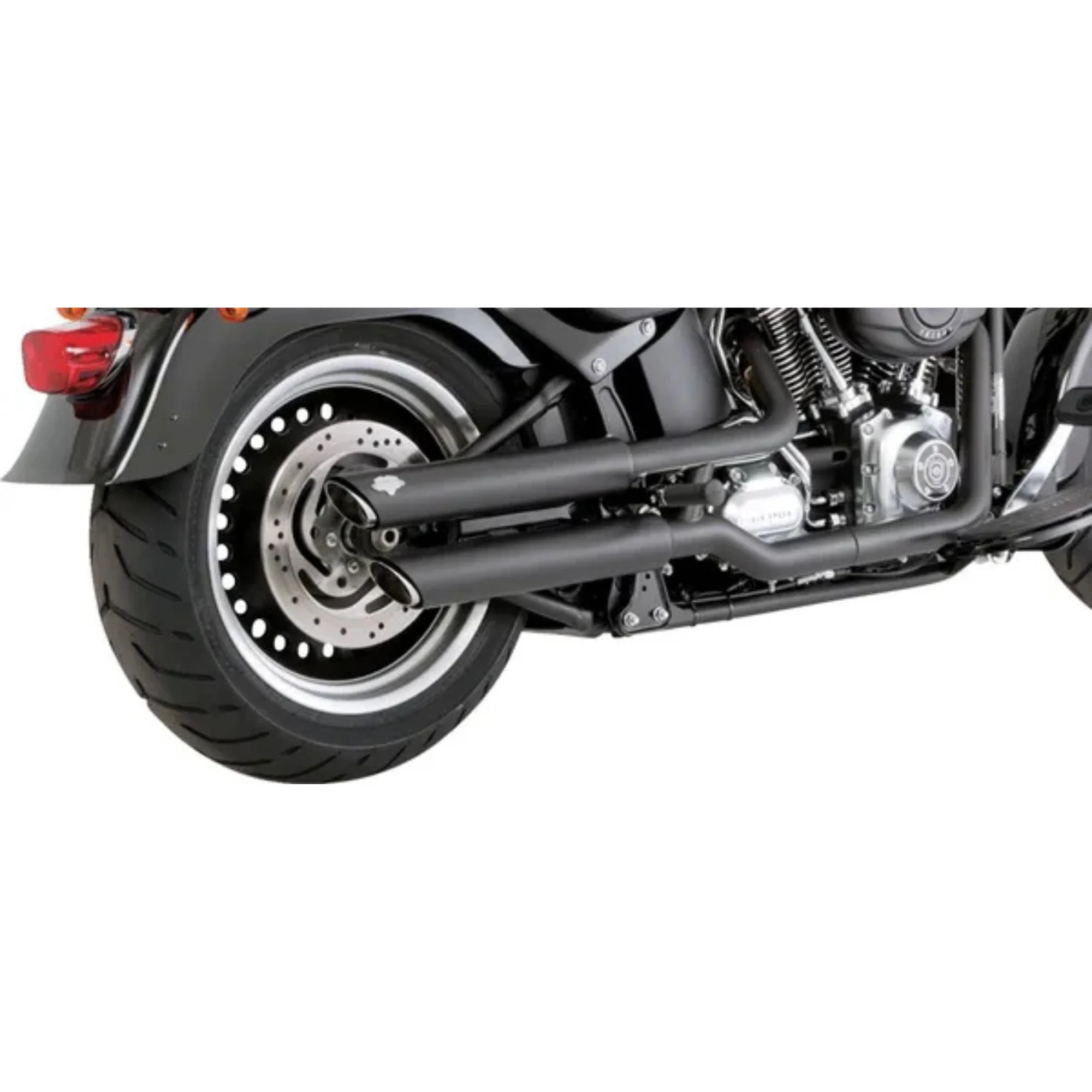 VANCE & HINES - Silencieux 3" Twin Slash PCX - Softail 10-17 Chrome ou Noir - Image 9