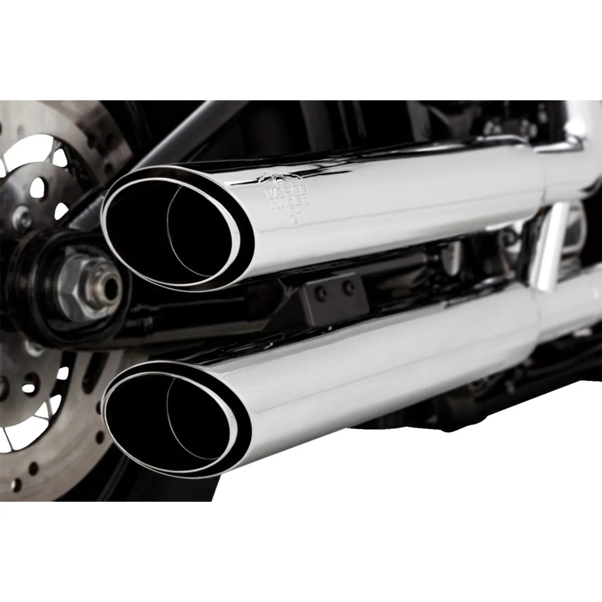 VANCE & HINES - Silencieux 3" Twin Slash PCX - Softail 18-24 Chrome ou Noir - Image 2