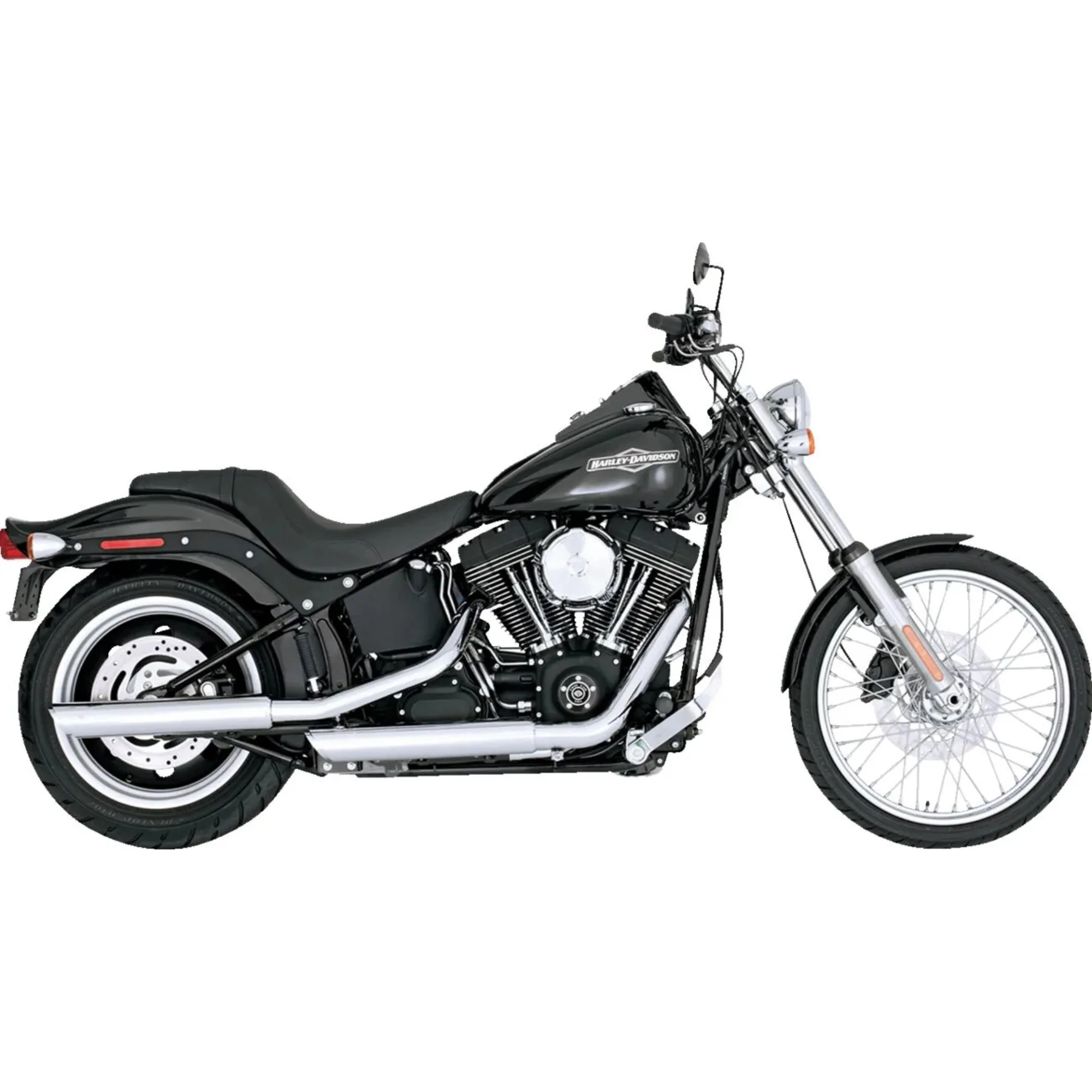 VANCE & HINES - Silencieux 3" Twin Slash - Softail 07-09 Chrome ou Noir - Image 2