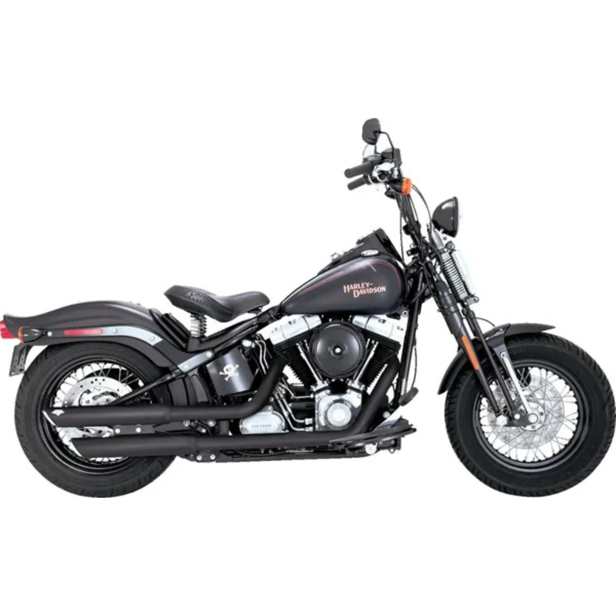 VANCE & HINES - Silencieux 3" Twin Slash - Softail 07-09 Chrome ou Noir - Image 6