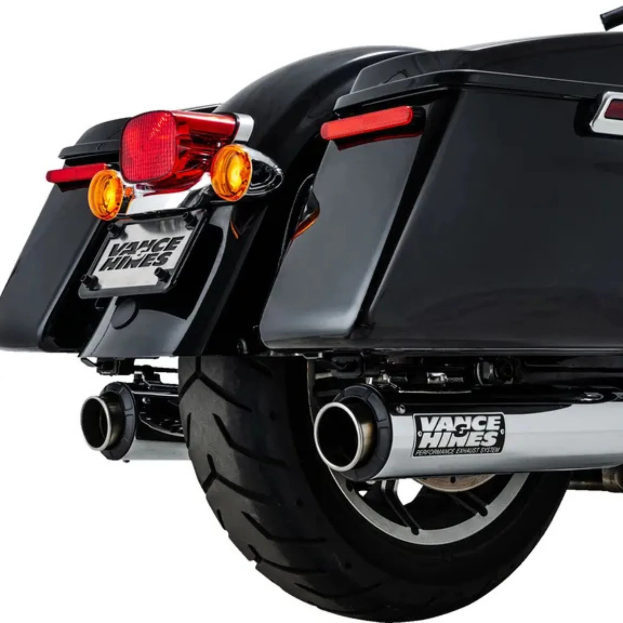 VANCE & HINES - Silencieux 4" Supersport - Touring 17+ Chrome ou Noir - Image 2