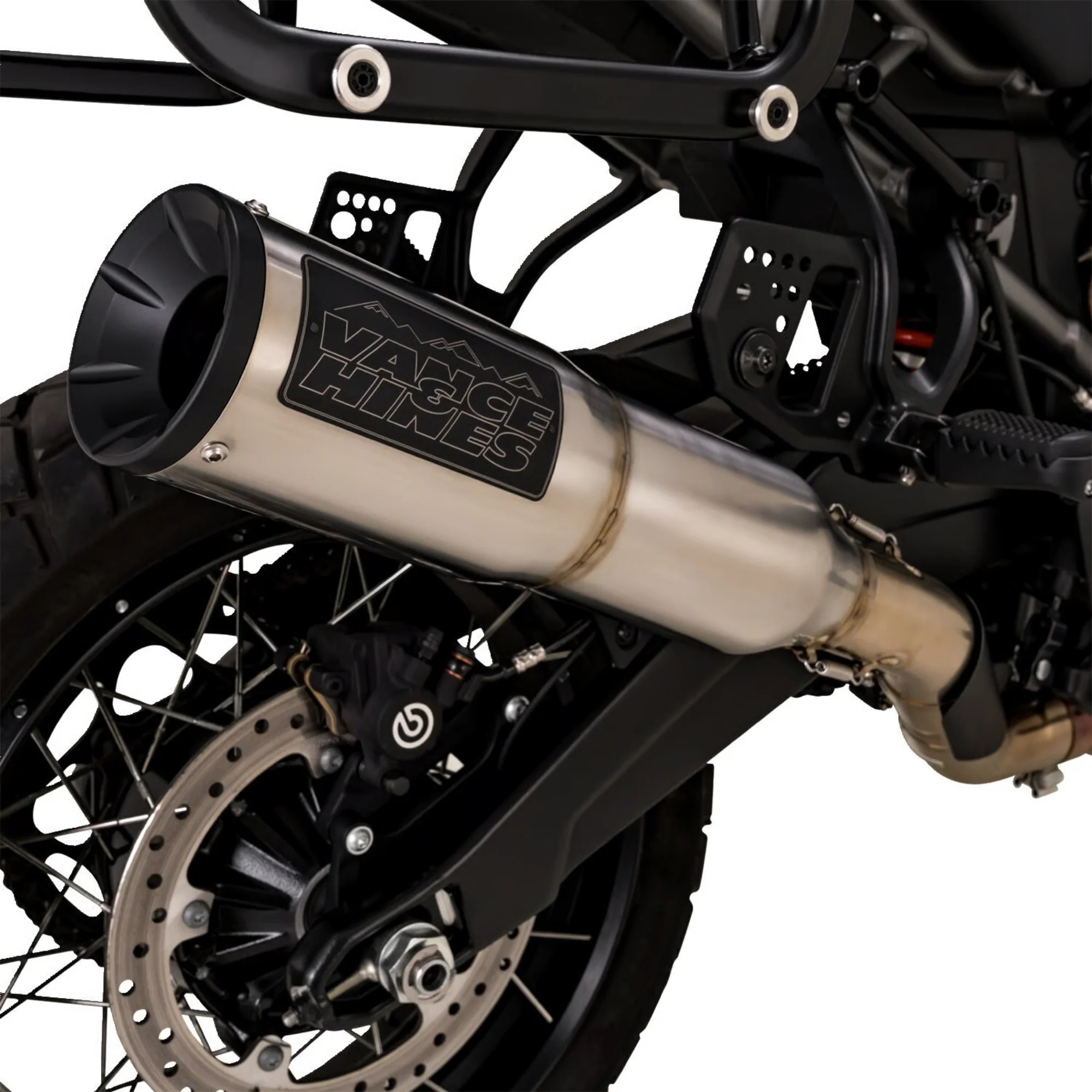 VANCE & HINES - Silencieux HI-Output 450 - Pan America 21-26 - Noir ou Inox brossé - Image 10