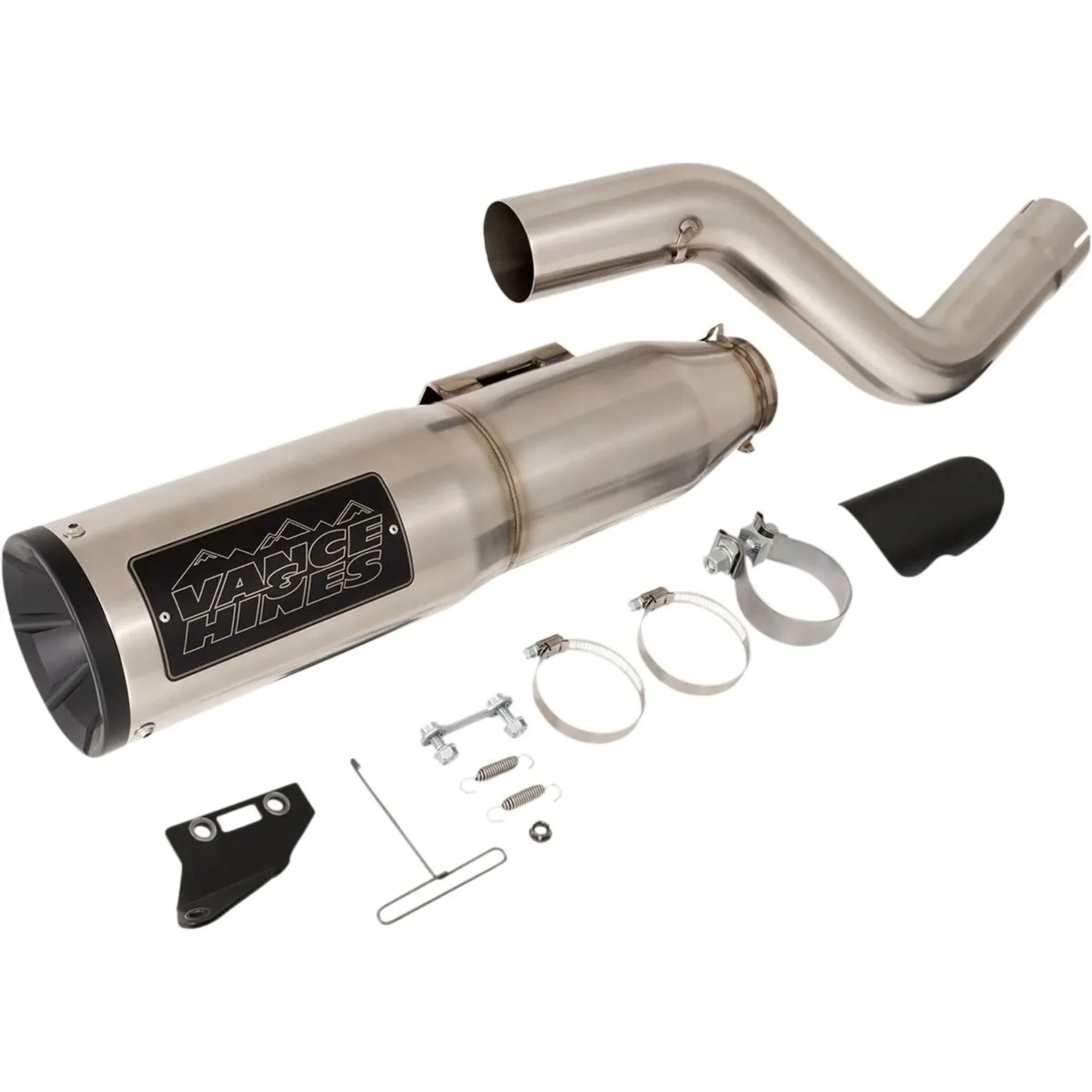 VANCE & HINES - Silencieux HI-Output 450 - Pan America 21-26 - Noir ou Inox brossé - Image 4