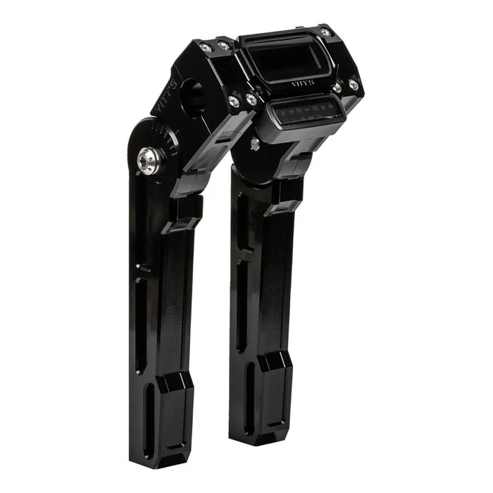 VITY'S - Riser ajustable - 8"/10" - Noir anodisé - Ø 1" - Softail m8 - Image 2